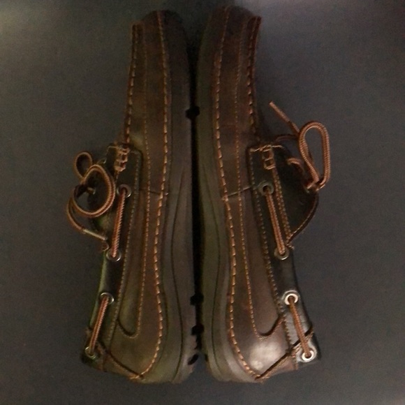 Men’s Rockport Adidas Brown Leather Boat Shoes - Picture 3 of 8